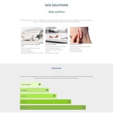 site audioprothésiste et audioprothése