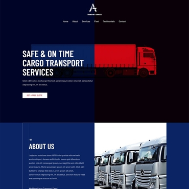 site web de transport et logistique
